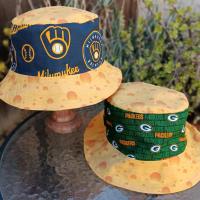 Brewers & Packers cheese reversible bucket hat
