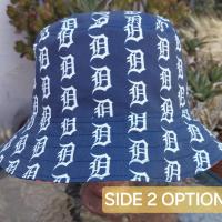 Detroit Tigers Bucket Hat, Old English D, Handmade, Reversible, Unisex Sizes up to 4XL, baseball, fishing hat, sun hat, floppy hat, Michigan sports