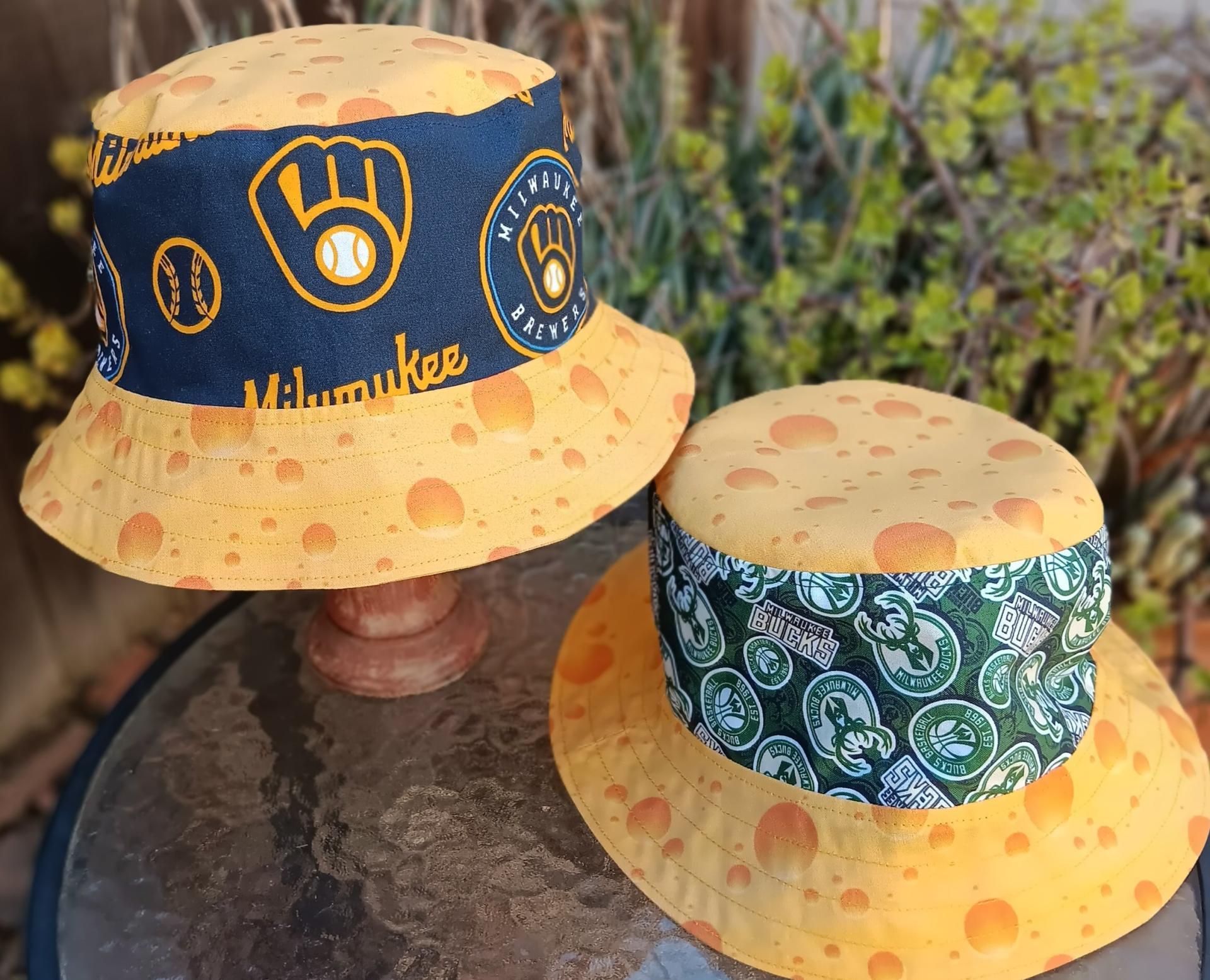 Brewers & Bucks cheese reversible bucket hat