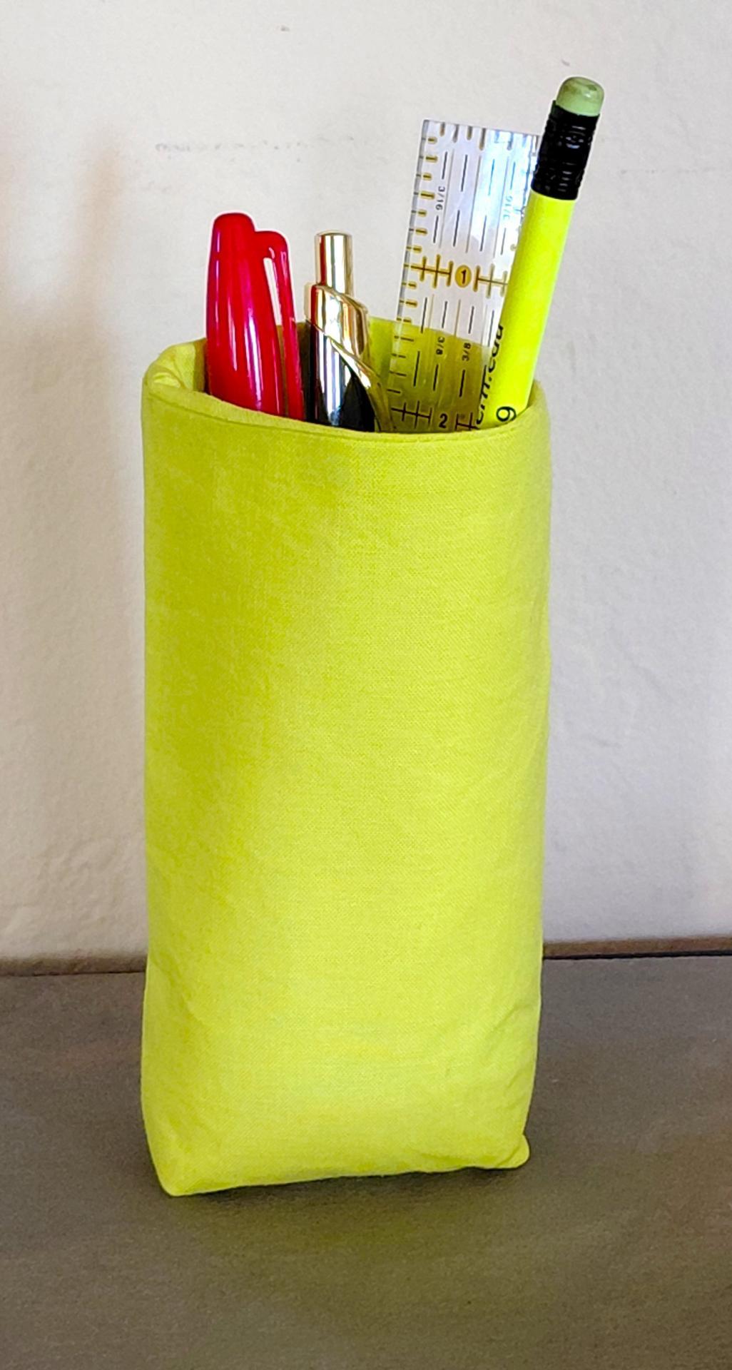 Neon Upright Eyeglasses Holder, Glasses Stand, Eyeglass Cup, Weighted Fabric Eyeglasses Case, Bright Colors Glasses Case, Handmade 