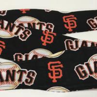 3” wide San Francisco Giants headband, handmade, hair wrap, hair tie, pin up style, self tie, scarf, retro style, rockabilly
