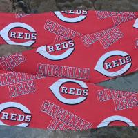 3” wide Cincinnati Reds headband, self tie, pin up style, hair tie, scarf, retro style, bandana, rockabilly, handmade