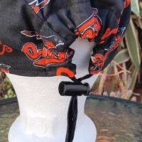 Toggle Cord Lock Reversible Baltimore Orioles & Ravens scrub cap, adjustable, cotton, surgical nurse tech technician doctor medical hat