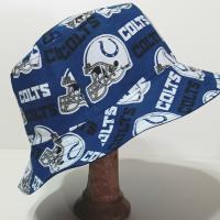 Indianapolis Colts Bucket Hat, Reversible, Unisex Sizes up to 4XL, handmade, cotton, summer fishing hat, sun hat, floppy hat, ponytail hat, adults or older children