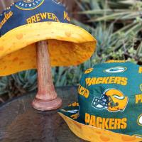 Milwaukee Brewers / Cheese Bucket Hat, Reversible, Sizes up to 4XL, Cheesehead, Wisconsin, handmade, fishing hat, ponytail hat, floppy hat, adults or older children