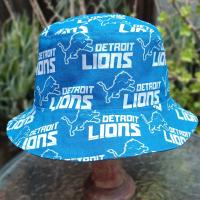Detroit Lions / Tigers Bucket Hat, Reversible, Sizes up to 4XL, handmade, summer hat, fishing hat, sun hat, floppy hat, ponytail hat