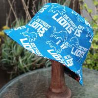 Detroit Lions / Tigers Bucket Hat, Reversible, Sizes up to 4XL, handmade, summer hat, fishing hat, sun hat, floppy hat, ponytail hat