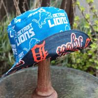 Detroit Lions / Tigers Bucket Hat, Reversible, Sizes up to 4XL, handmade, summer hat, fishing hat, sun hat, floppy hat, ponytail hat