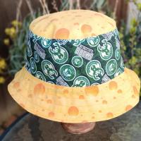 Milwaukee Brewers / Bucks / Badgers / Green Bay Packers Cheese Bucket Hat, Handmade, Reversible, Sizes up to 4XL, floppy hat, Wisconsin cheesehead