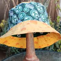 Milwaukee Brewers / Bucks / Badgers / Green Bay Packers Cheese Bucket Hat, Handmade, Reversible, Sizes up to 4XL, floppy hat, Wisconsin cheesehead