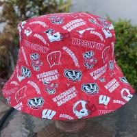 Badgers / Cheese Bucket Hat, Reversible, Sizes up to 4XL, Cheesehead, Wisconsin, handmade, fishing hat, ponytail hat, floppy hat, adults or older children