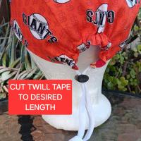 Toggle Cord Lock Reversible SF 49ers & Giants scrub cap, adjustable, for nurse, dentist, technician, food service, handmade