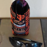 San Francisco Giants Upright Eyeglass Holder, Handmade, Weighted, Glasses Case, Glasses Stand, Eyeglasses Cup, Gift for Giants fan