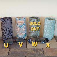 William Morris Upright Eyeglasses Holder, Reading Glasses Stand, Eyeglasses Cup, Weighted Fabric Eyeglass Keeper, Floral, May Morris, John Henry Deale