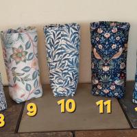 William Morris Upright Eyeglasses Holder, Reading Glasses Stand, Eyeglasses Cup, Weighted Fabric Eyeglass Keeper, Floral, May Morris, John Henry Deale