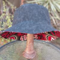 San Francisco 49ers Bucket Hat, Handmade, Reversible, Large Logos, Unisex Sizes up to 4XL, summer fishing hat, sun hat, floppy hat, ponytail hat, adults or older children