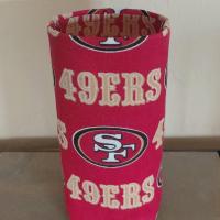 49er Upright Eyeglasses Holder, Handmade, Weighted Glasses Case, Glasses Stand, Eyeglasses Cup, Gift for 49ers fan, football