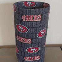49er Upright Eyeglasses Holder, Handmade, Weighted Glasses Case, Glasses Stand, Eyeglasses Cup, Gift for 49ers fan, football