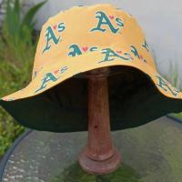 A's Bucket Hat, Athletics Hat, Handmade, Reversible to Green, Adults & Children Sizes up to 4XL, fishing hat, ponytail hat, sun hat, floppy hat