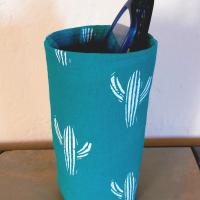 Cactus Eyeglasses Holder, Cactus Glasses Stand, Glasses Holder, Mom Gift, Weighted Stand-up Glasses Pouch, Cactus Lover Gift