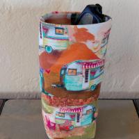 Camping Print Eyeglasses Holder, Glasses Stand, Glasses Holder, Weighted Stand-up Glasses Pouch, Camping Lover Gift