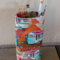 Camping Print Eyeglasses Holder, Glasses Stand, Glasses Holder, Weighted Stand-up Glasses Pouch, Camping Lover Gift