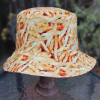 Fried Chicken and French Fries Bucket Hat, Reversible, Kids or Adults, Sizes to 4XL, floppy hat, sun hat, festival hat, fast food novelty hat