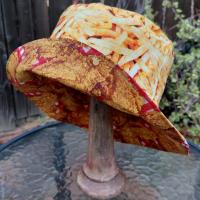 Fried Chicken and French Fries Bucket Hat, Reversible, Kids or Adults, Sizes to 4XL, floppy hat, sun hat, festival hat, fast food novelty hat