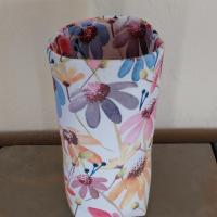 Cornflower Eyeglasses Holder, Glasses Stand, Glasses Holder, Mom Gift, Weighted Stand-up Glasses Pouch, Flower Lover Gift