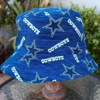 Dallas Cowboys / Texas Rangers Bucket Hat, Handmade, Reversible, Sizes up to 4XL, fishing hat, sun hat, floppy hat, ponytail hat
