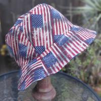 American Flags Bucket Hat, Distressed Print, Sizes up to XL, floppy hat, fishing hat, sun hat, beach hat, patriotic hat, July 4th