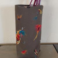 Fly Fishing Upright Eyeglasses Holder, Glasses Stand, Eyeglasses Cup, Weighted Fabric Eyeglasses Case, Trout Fishing Gift, Handmade