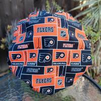 Bouffant Reversible Philadelphia Eagles / Flyers Scrub Cap, handmade, adjustable, nurse, technician, doctor, food service