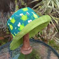 Frogs Bucket Hat, Whimsical, Reversible, Sizes up to 4XL, summer hat, fishing hat, sun hat, floppy hat, gift for frog lover