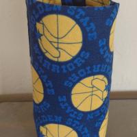 Golden State Warriors Upright Eyeglasses Holder, Handmade, Standing Weighted Glasses Case, Fabric Glasses Stand, GSW Gift