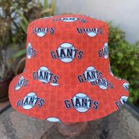 San Francisco Giants Bucket Hat, Handmade, Reversible, Sizes up to 4XL, fishing hat, sun hat, ponytail hat, floppy hat, orange & black, baseball