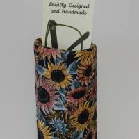 Rainbow Upright Eyeglasses Holder, Bright Colors Glasses Stand, Multicolored Weighted Fabric Eyeglasses Case