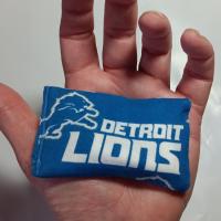 Detroit Lions Small Rosin Bag, Handmade, for Bowling, Disc Golf, Gift for Bowlers