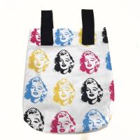 Simple small basic Marilyn Monroe pop art style print bag for crutch, walker, stroller, scooter handlebars, caddy, Hollywood, movie buff