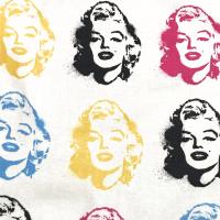 Simple small basic Marilyn Monroe pop art style print bag for crutch, walker, stroller, scooter handlebars, caddy, Hollywood, movie buff