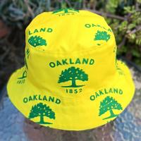 Oakland Flag Bucket Hat, Sizes up to 4XL, CIty of Oakland 1852 Tree flag, reversible, fishing hat, sun hat, floppy hat, adults or older children