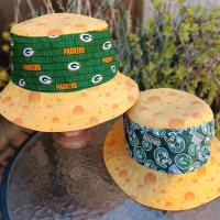 Packers & Bucks reversible cheese bucket hat