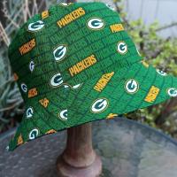 Green Bay Packers / Cheese Bucket Hat, Handmade, Reversible, Sizes up to 4XL, Cheesehead, Wisconsin, fishing hat, ponytail hat, floppy hat, adults or older children