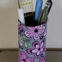 Pink & Grey Floral Eyeglasses Holder, Floral Glasses Stand, Glasses Holder, Mom Gift, Weighted Stand-up Glasses Pouch, Flower Lover Gift