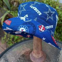 Dallas Cowboys / Texas Rangers Bucket Hat, Handmade, Reversible, Sizes up to 4XL, fishing hat, sun hat, floppy hat, ponytail hat
