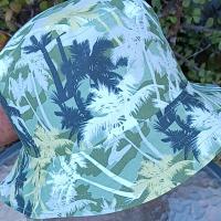 Palm Trees Camouflage Bucket Hat, Tropical Bucket Hat, Sizes up to 4XL, floppy hat, fishing hat, sun hat, beach hat, vacation hat, summer hat