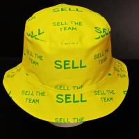 SELL the Team Bucket Hat, Yellow, Reversible to Swingin' A's, Unisex Sizes up to 4XL, Oakland A's, handmade from licensed fabric, floppy hat, sun hat, adults and older children