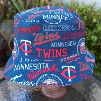 Minnesota Vikings / Twins Bucket Hat, Handmade, Reversible, Sizes up to 4XL, summer hat, fishing hat, sun hat, floppy hat, ponytail hat