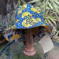 University of Michigan Sugar Skulls Bucket Hat, Handmade, Reversible, Size MEDIUM, summer hat, fishing hat, floppy hat