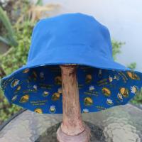 Golden State Warriors Bucket Hat, Hanadmade, GSW hat, Reversible to Blue Canvas, Sizes up to 4XL, summer fishing hat, sun hat, floppy hat, adults or older children